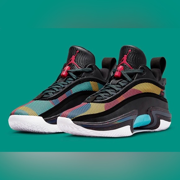 Jordan Other - Nike Air Jordan 36 Low Black Multi Color Basketball Shoes Mens Size 13